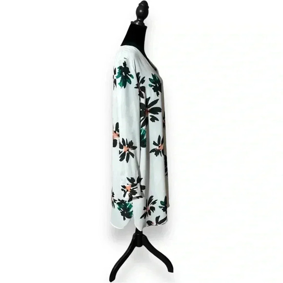 Who What Wear Knee Length Shift White Fully Lined Lightweight Floral Print Sress - Picture 4 of 16